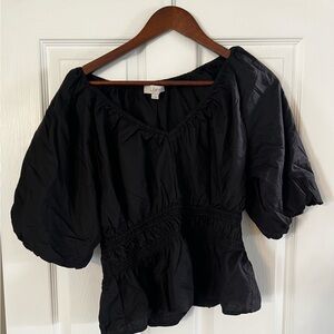 LOFT Elegant Black Blouse